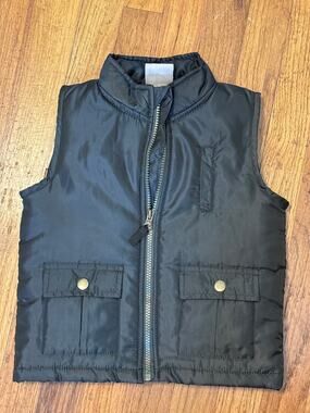 Brooklyn Boys Army Green Puffer Vest Size 4T NWOT